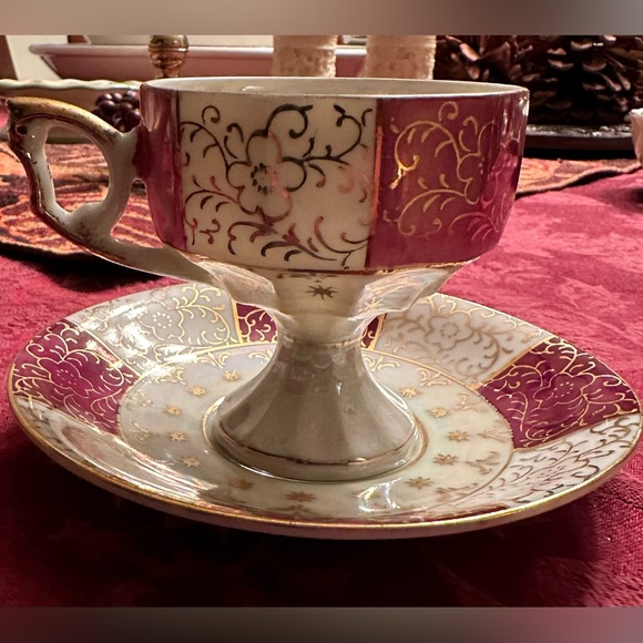 Royal Crown Japan Iridescent TeaCup and Saucer - Picture 1 of 6